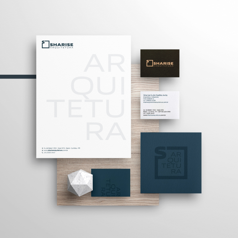 Criação de marca e site para Sharise Gulin Arquitetura