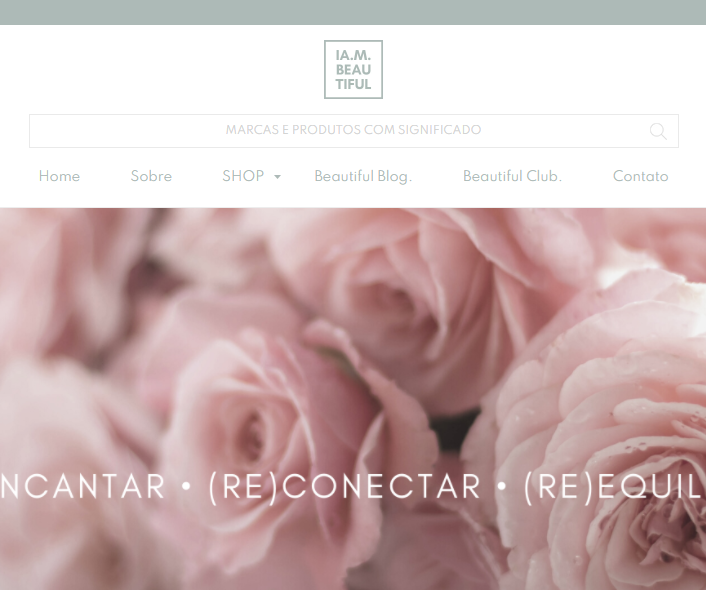 Personalização de Layout Marketplace I Am Beautiful