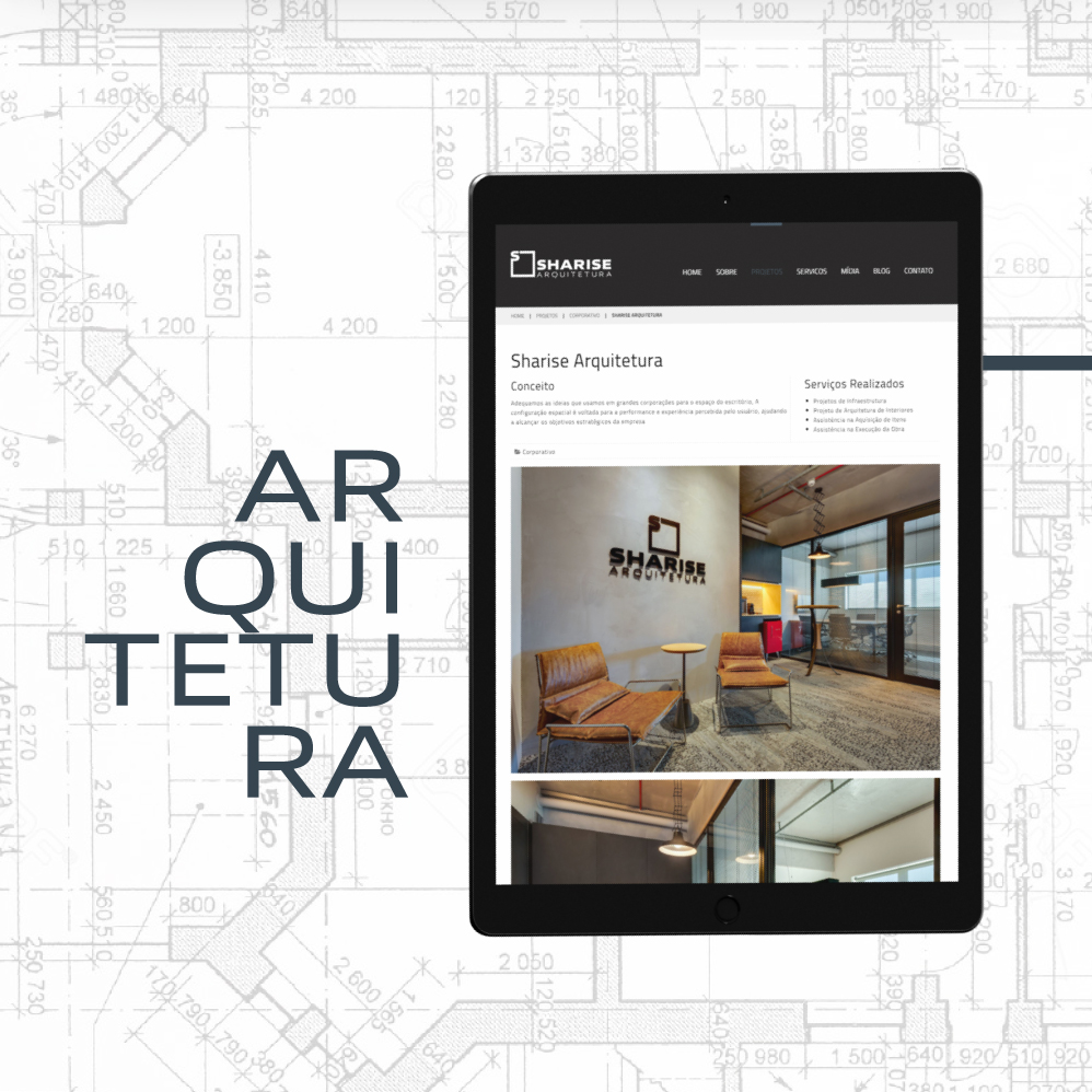 Criação de marca e site para Sharise Gulin Arquitetura