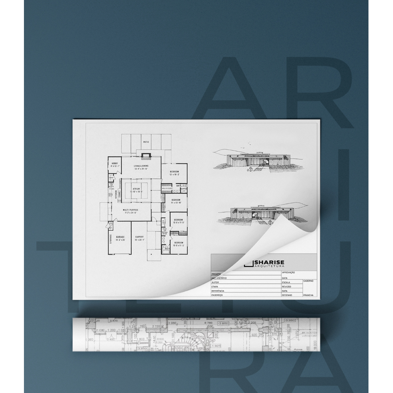 Criação de marca e site para Sharise Gulin Arquitetura