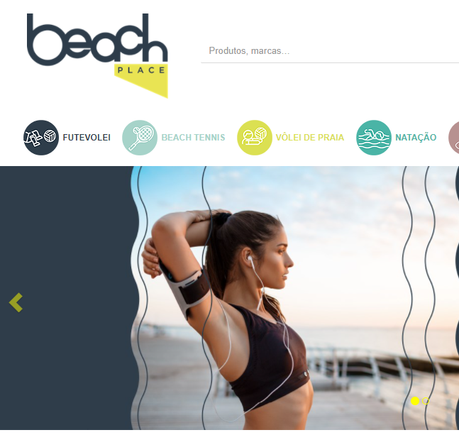 Programação de Layout Marketplace Beach Place